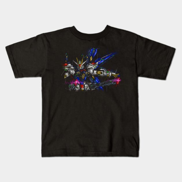 Strike freedom gundam Kids T-Shirt by Shawngkolon